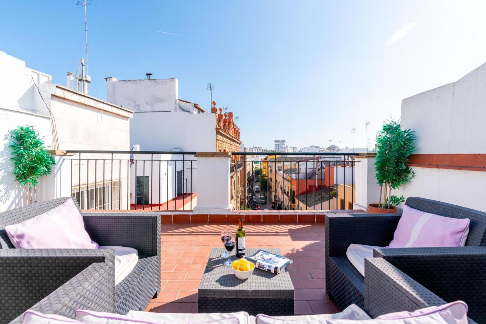 Atgr Luminoso Atico Con Terraza, Calle Antonia Diaz Apartment Seville Exterior photo